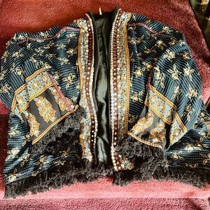 Free People boho kimono jacket size L